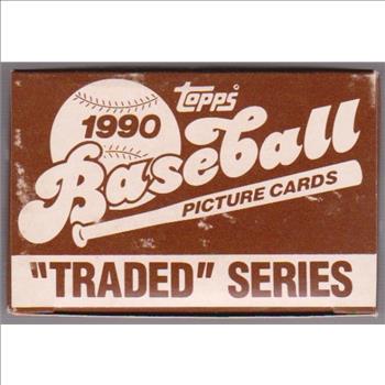 1990 Topps Traded Baseball 132 Card Set In Factory Box