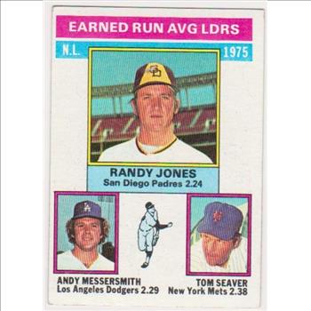 1976 Topps Tom Seaver/Randy Jones/Andy Messersmith #201 Baseball Card