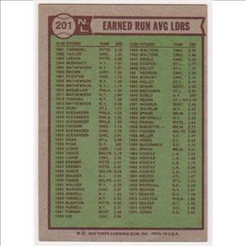 1976 Topps Tom Seaver/Randy Jones/Andy Messersmith #201 Baseball Card
