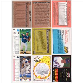 Nolan Ryan Card Collection (1983-1993) - 9 Different