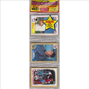 1987 Topps Baseball 49 Card Rack Pack w/ Cal Ripken On Front