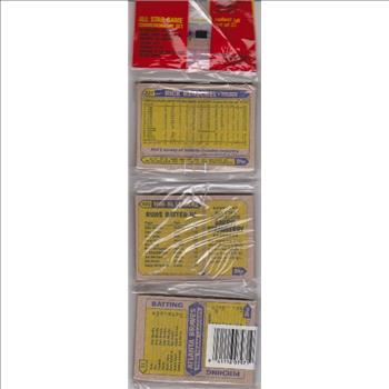 1987 Topps Baseball 49 Card Rack Pack w/ Cal Ripken On Front