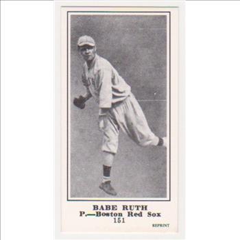 1916 M101-5 Babe Ruth Sporting News Rookie Reprint Baseball Card