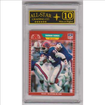 Rookie Graded 10 - Thurman Thomas 1989 Pro Set #32 Card