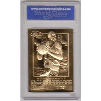 Rookie Graded Gem Mint 10 - Kobe Bryant 1996-97 Skybox EX-2000 Sky Background 23 Kt Gold Card