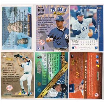 6 Different Derek Jeter Cards - 1995 Topps Future Star + More
