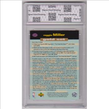 Graded Sigma Mint 9 - Reggie Miller 1995-96 Collector's Choice Crash The Game Gold #C21 Insert Card