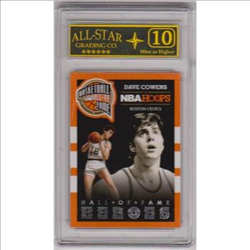 Graded 10 - Dave Cowens 2013-14 Hoops #9 Card