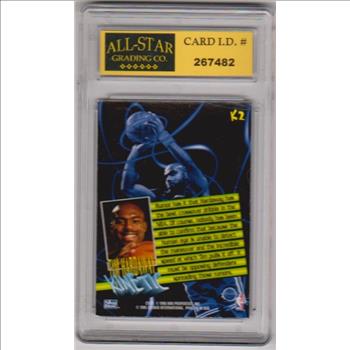 Graded 9 - Tim Hardaway 1995-96 Skybox Premium Kinetic #K2 Insert Card
