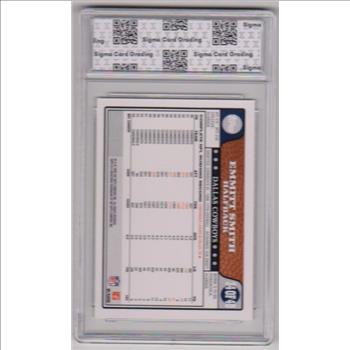 Graded Sigma Mint 9 - Emmitt Smith 2008 Topps Turn Back The Clock #34 Card