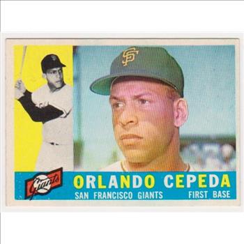 1960 Topps Orlando Cepeda #450 Card - HOF'er