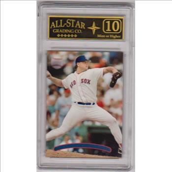 Graded 10 - Roger Clemens 1996 Stadium Club #25 Missing Foil Error Card