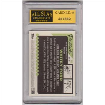 Graded 9 - Whitey Ford 2016 Topps Heritage Baseball Flashbacks #BF-WF Insert Card