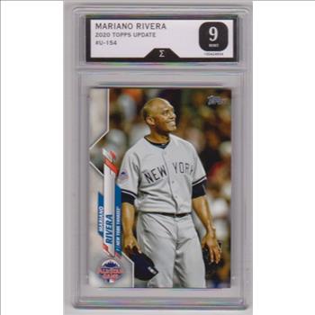 Graded Sigma Mint 9 - Mariano Rivera 2020 Topps Update #U-154 Card