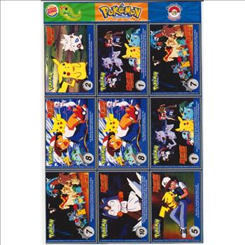 1999 Pokemon Master Trainer Collector Set Uncut 9 Card Sheet #10 w/ Charizard + More