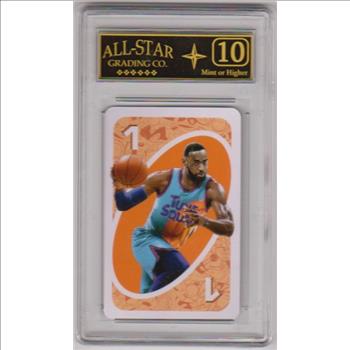 Graded 10 - Lebron James 2020 Uno Space Jam Playing Card