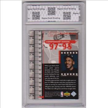 Graded Sigma Mint 9  - Michael Jordan 1998 Upper Deck Living Legends #120 Card