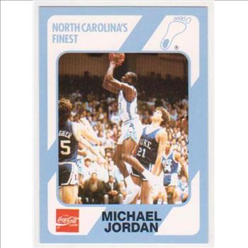 Michael Jordan 1989 North Carolina #18 College Card