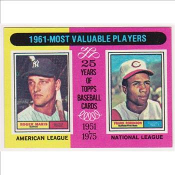 1975 Topps Roger Maris/Frank Robinson #199 Card