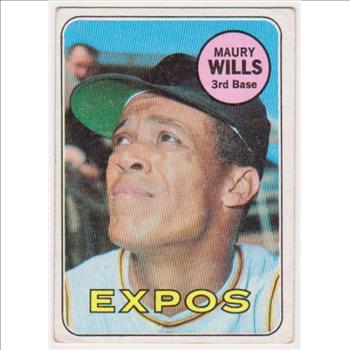 1969 Topps Maury Wills #45 Card