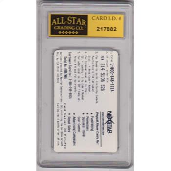  Graded 10 - Babe Ruth 1998 Nexstar 30 Minute Lenticular Phone Card