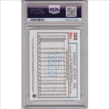 Graded PSA Gem Mint 10 - Derek Jeter 2017 Topps Archives Sliding #300 Card