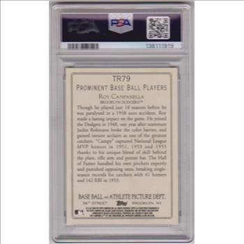 Graded PSA Gem Mint 10 - Roy Campanella 2009 Topps Turkey Red #TR79 Insert Card