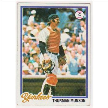 1978 Topps Thurman Munson #60 Card