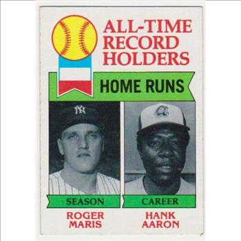 1979 Topps Roger Maris/Hank Aaron #413 Card