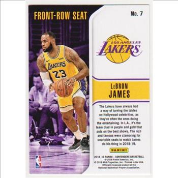 Lebron James 2018-19 Panini Contenders #7 Card