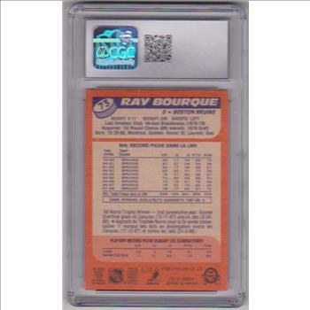 Graded CGC Mint 9 - Ray Bourque 1988-89 O-Pee-Chee #73 Card