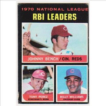 1971 Topps Johnny Bench/Tony Perez/Billy Williams #64 Card - 3 HOF'ers