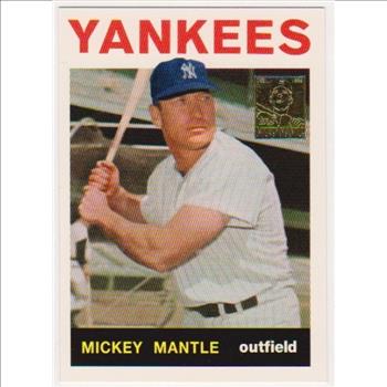 Mickey Mantle 1964 Topps #50 Commemorative Card - 1996 Topps #14 of 19 Insert Card