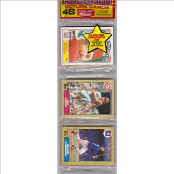1987 Topps Baseball 49 Card Rack Pack w/ Whitey Herzog On Front