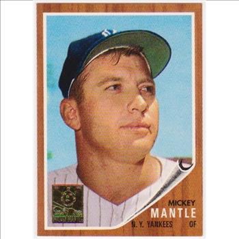 Mickey Mantle 1962 Topps #200 Commemorative Card - 1996 Topps #12 of 19 Insert Card