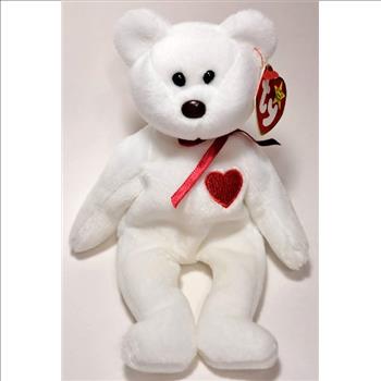 1993 Ty Beanie Baby VALENTINO THE BEAR - New With Tags