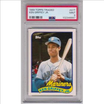 Rookie Graded PSA Mint 9 - Ken Griffey, Jr. 1989 Topps Traded #41T Card