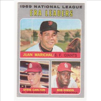 1970 Topps Juan Marichal/Steve Carlton/Bob Gibson #67 Card - HOF'ers