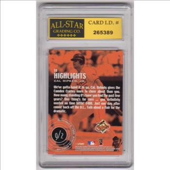 Graded 10 - Cal Ripken Jr. 2000 Skybox Dominion #18 Card