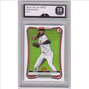 Graded Sigma Gem Mint 10 - Elly De La Cruz 2026 Bowman #44 Card