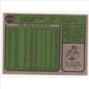 1974 Topps Al Kaline #215 Card - HOF'er