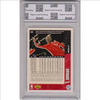 Graded Sigma Gem Mint 10 - Michael Jordan 1996-97 Collector's Choice German #23 Card