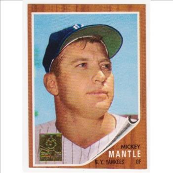 Mickey Mantle 1962 Topps #200 Commemorative Card - 1996 Topps #12 of 19 Insert Card