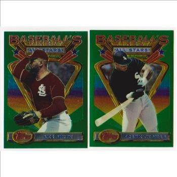 1993 Topps Finest Frank Thomas #102 + Lee Smith #95 Card Pair