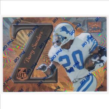 1997 Zenith Z-Team Barry Sanders #ZT14 Promo Card