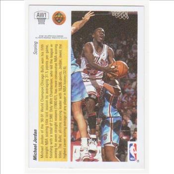 1991-92 Upper Deck Michael Jordan #AW1 Hologram Insert Card