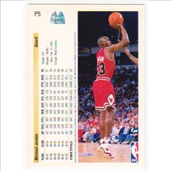 1992-93 Upper Deck McDonald's Michael Jordan #P5 Card