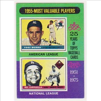 1975 Topps Yogi Berra/Roy Campanella #193 - HOF'ers