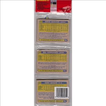1987 Topps Baseball 49 Card Rack Pack w/ Wally Joyner On Front