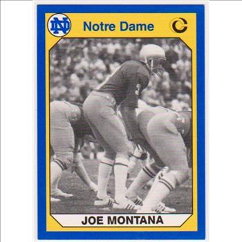 Joe Montana 1990 Notre Dame #170 Collegiate Collection Card